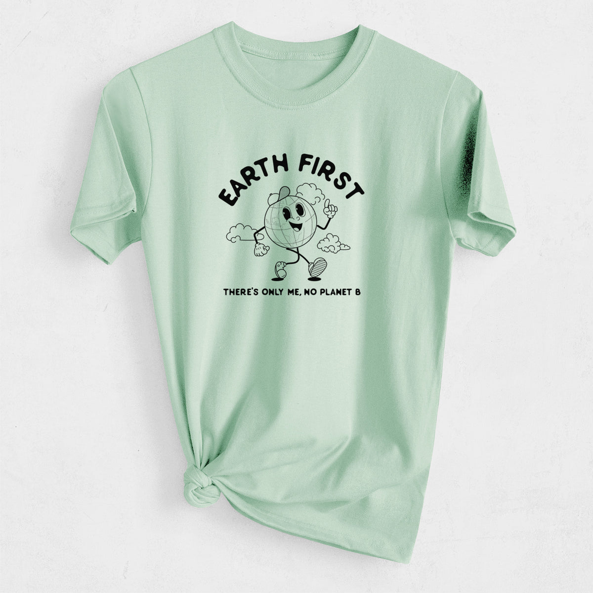 Earth First - There&#39;s Only Me, No Planet B - Heavyweight Men&#39;s 100% Organic Cotton Tee
