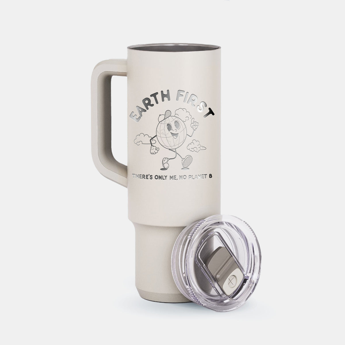 Earth First - There&#39;s Only Me, No Planet B - 40oz Skinny Recharge Tumbler