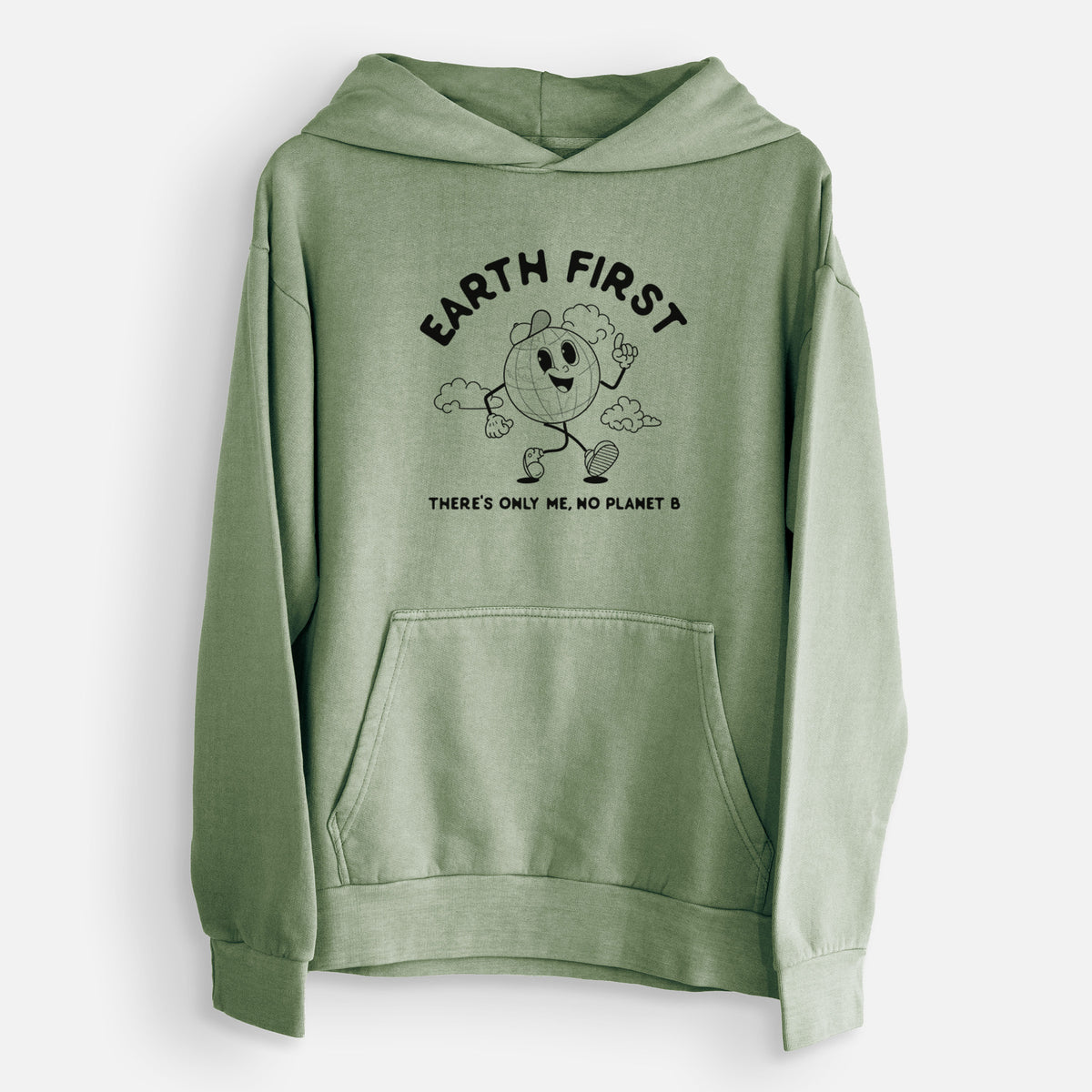 Earth First - There&#39;s Only Me, No Planet B  - Urban Heavyweight Hoodie