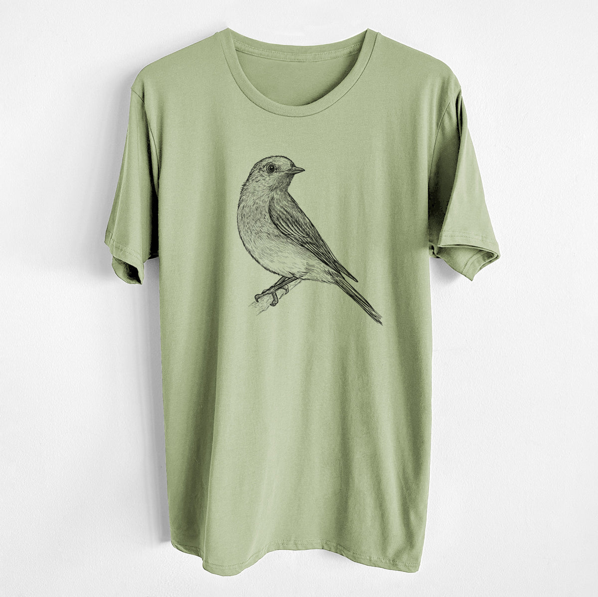 CLOSEOUT - Eastern Bluebird - Sialia sialis - Unisex Crewneck - Made in USA - 100% Organic Cotton