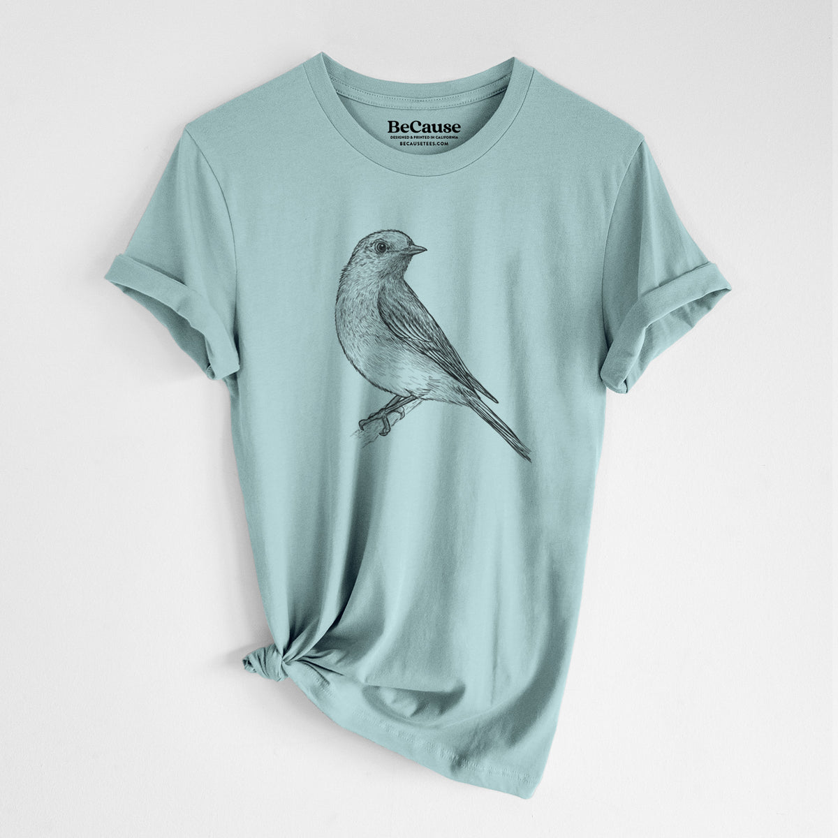 Eastern Bluebird - Sialia sialis - Lightweight 100% Cotton Unisex Crewneck