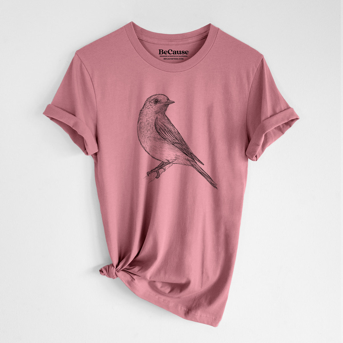 Eastern Bluebird - Sialia sialis - Lightweight 100% Cotton Unisex Crewneck