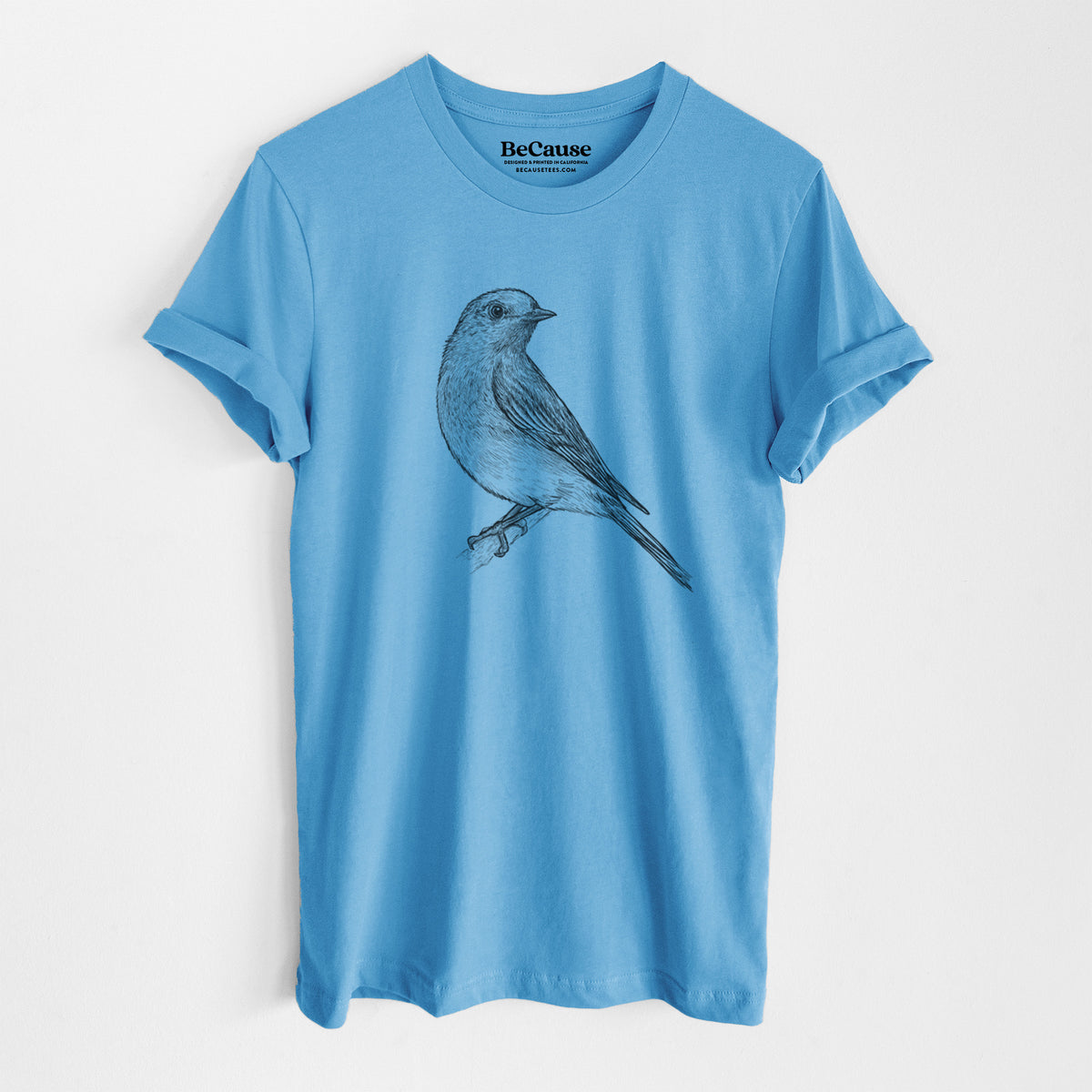 Eastern Bluebird - Sialia sialis - Lightweight 100% Cotton Unisex Crewneck