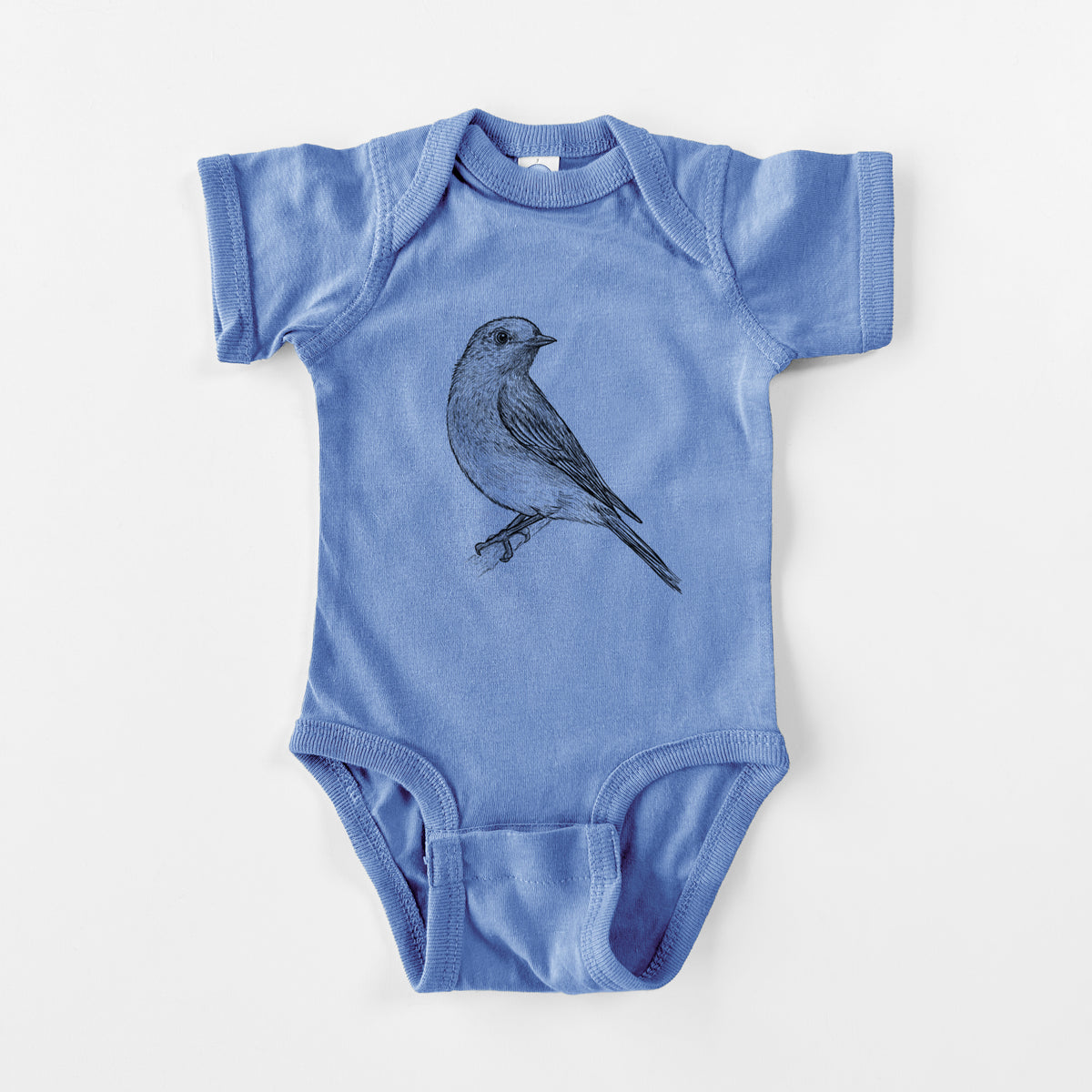Eastern Bluebird - Sialia sialis - Baby Fine Jersey Bodysuit