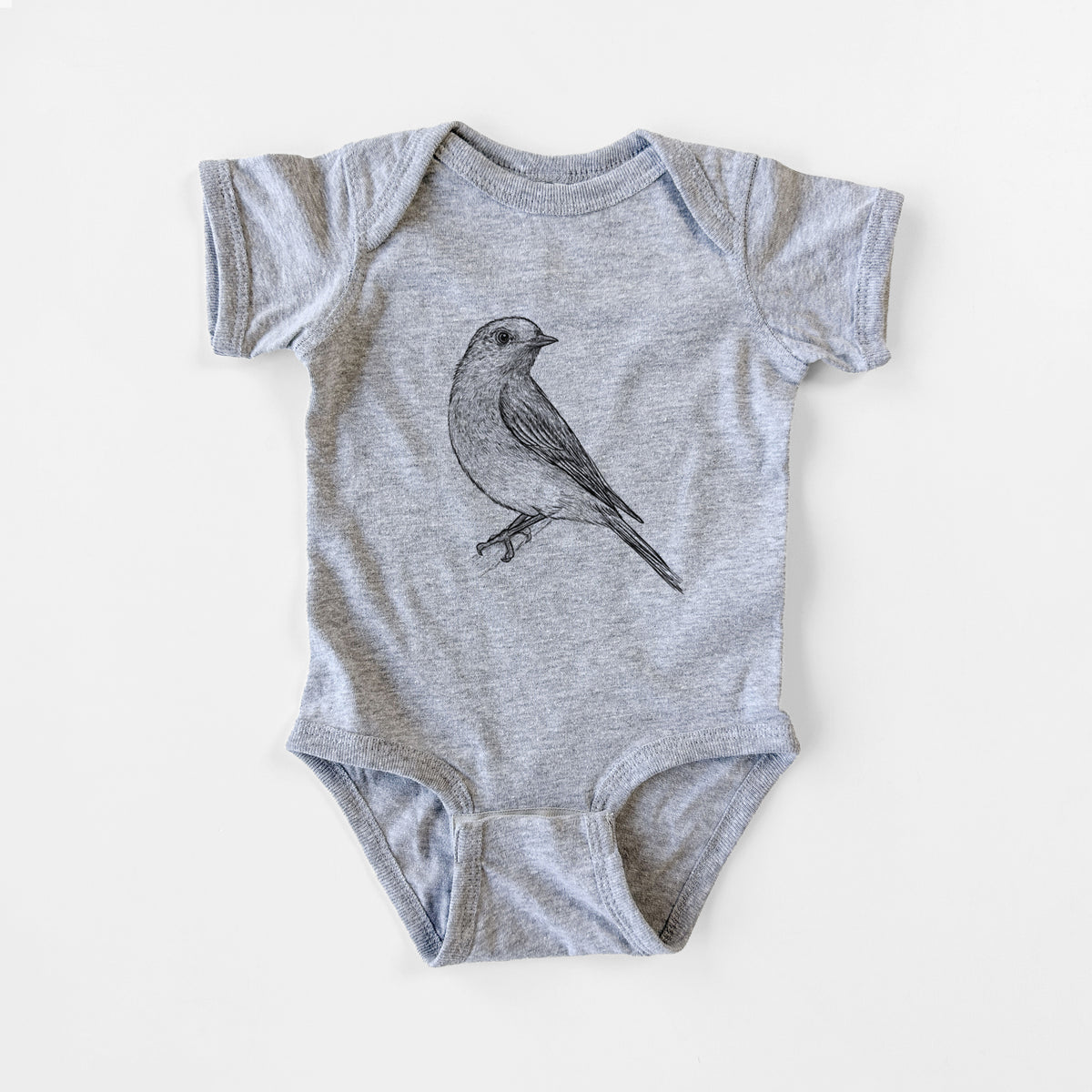Eastern Bluebird - Sialia sialis - Baby Fine Jersey Bodysuit
