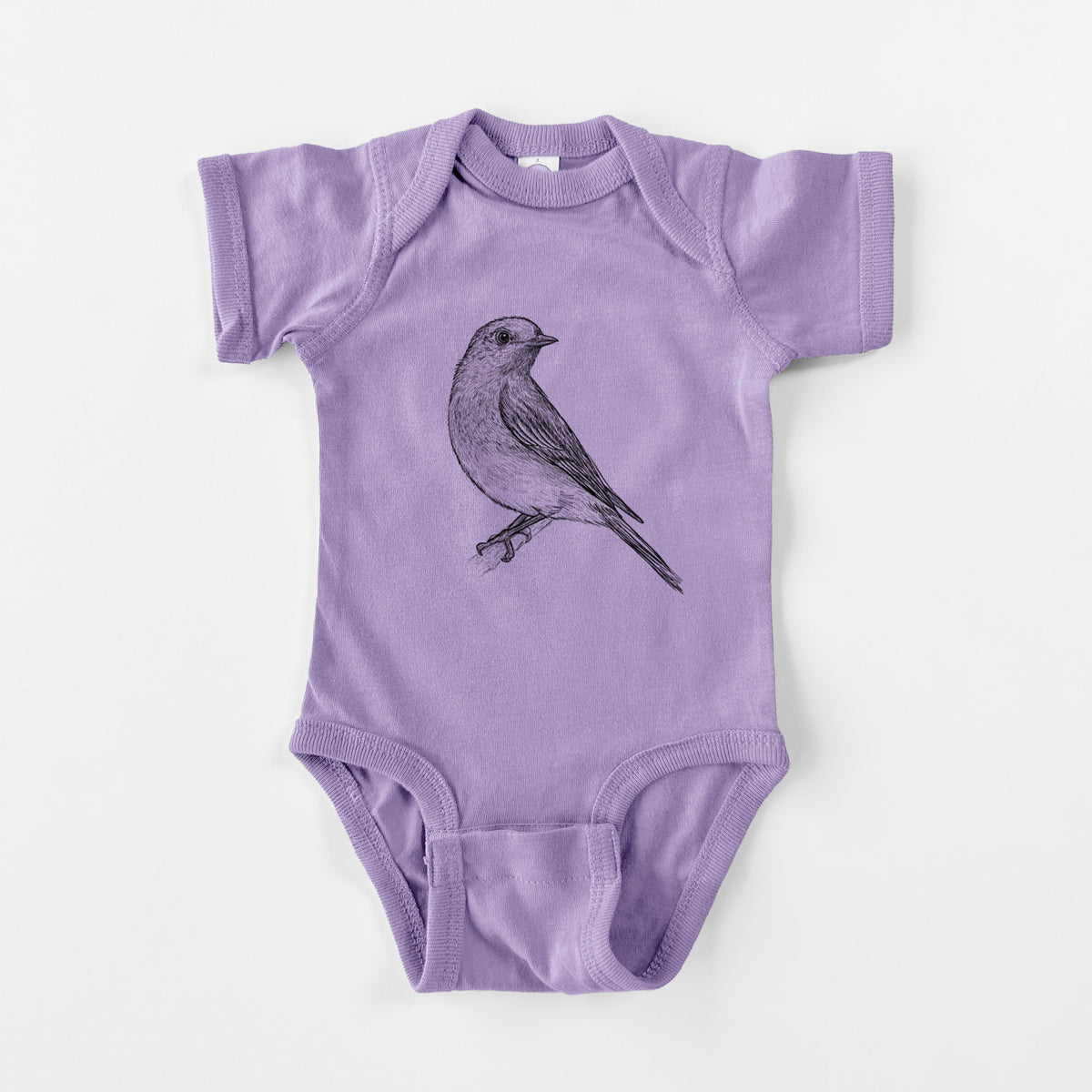 Eastern Bluebird - Sialia sialis - Baby Fine Jersey Bodysuit