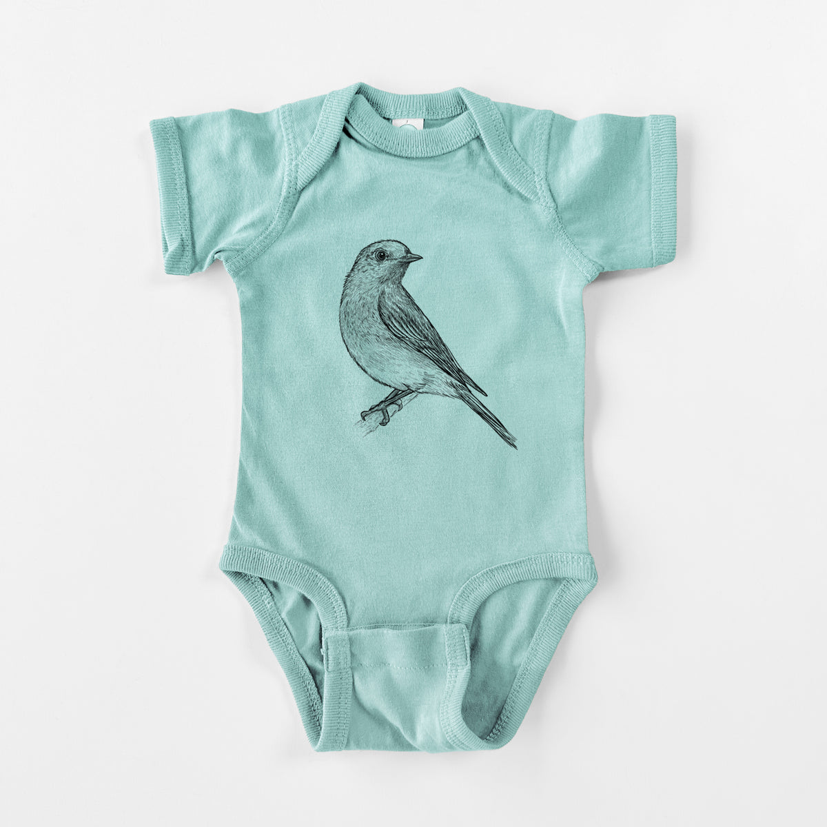 Eastern Bluebird - Sialia sialis - Baby Fine Jersey Bodysuit