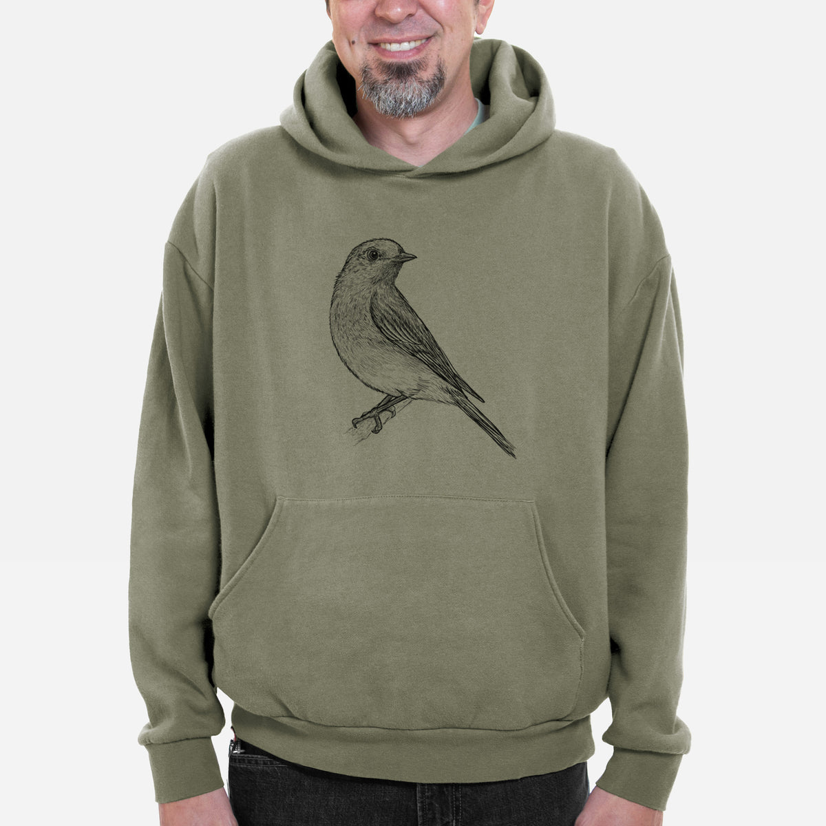 Eastern Bluebird - Sialia sialis  - Bodega Midweight Hoodie