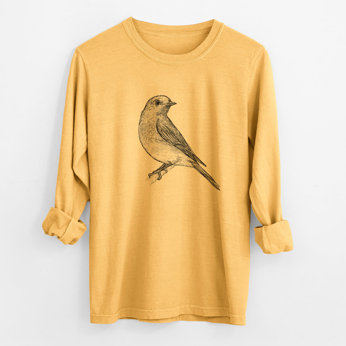 Eastern Bluebird - Sialia sialis - Unisex Comfort Colors 100% Cotton Long Sleeve