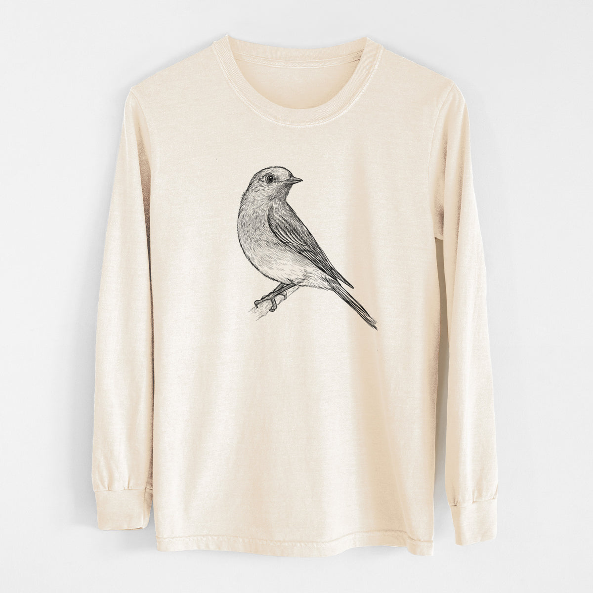 Eastern Bluebird - Sialia sialis - Unisex Comfort Colors 100% Cotton Long Sleeve