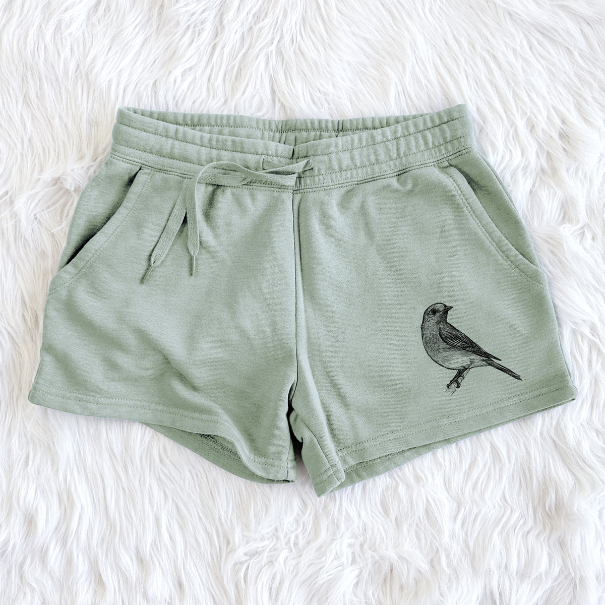 Eastern Bluebird - Sialia sialis - Women&#39;s Cali Wave Shorts