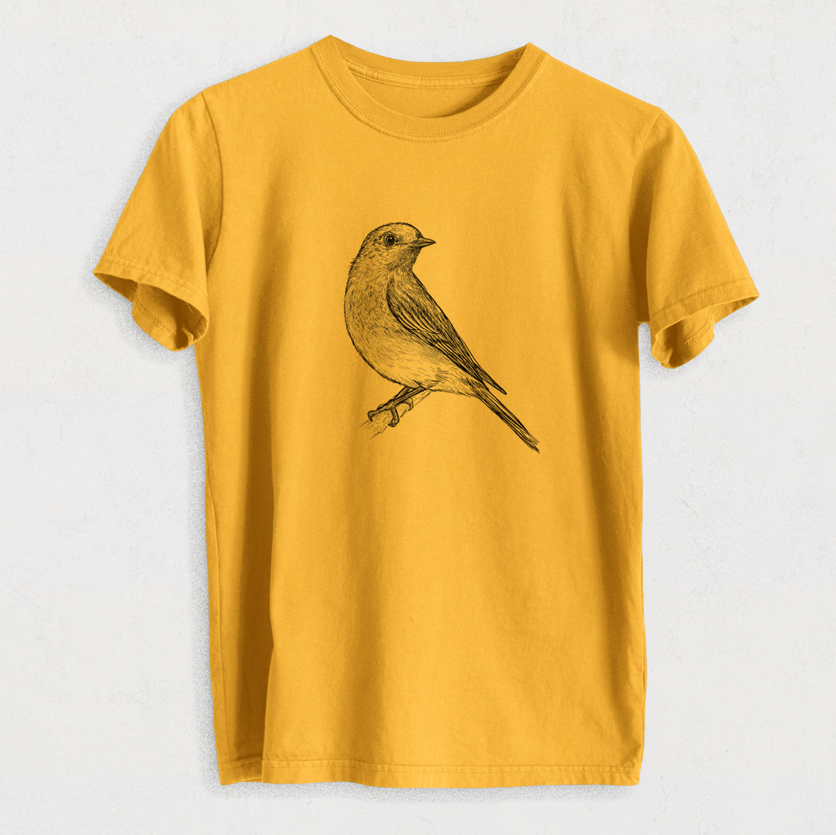 Eastern Bluebird - Sialia sialis - Heavyweight Men&#39;s 100% Organic Cotton Tee