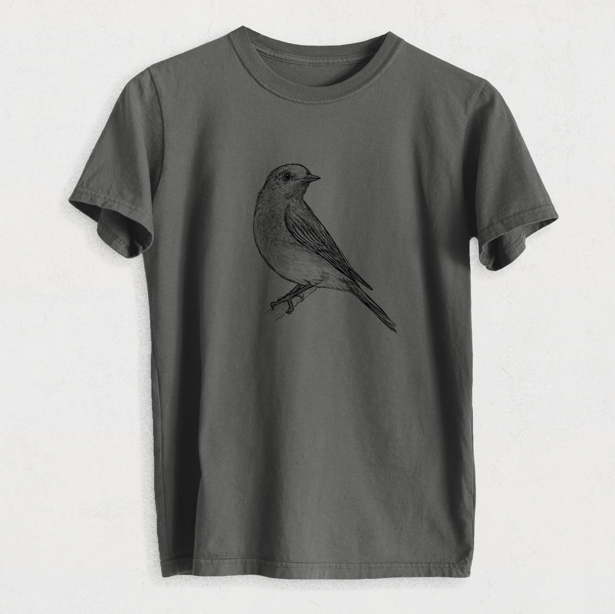Eastern Bluebird - Sialia sialis - Heavyweight Men&#39;s 100% Organic Cotton Tee