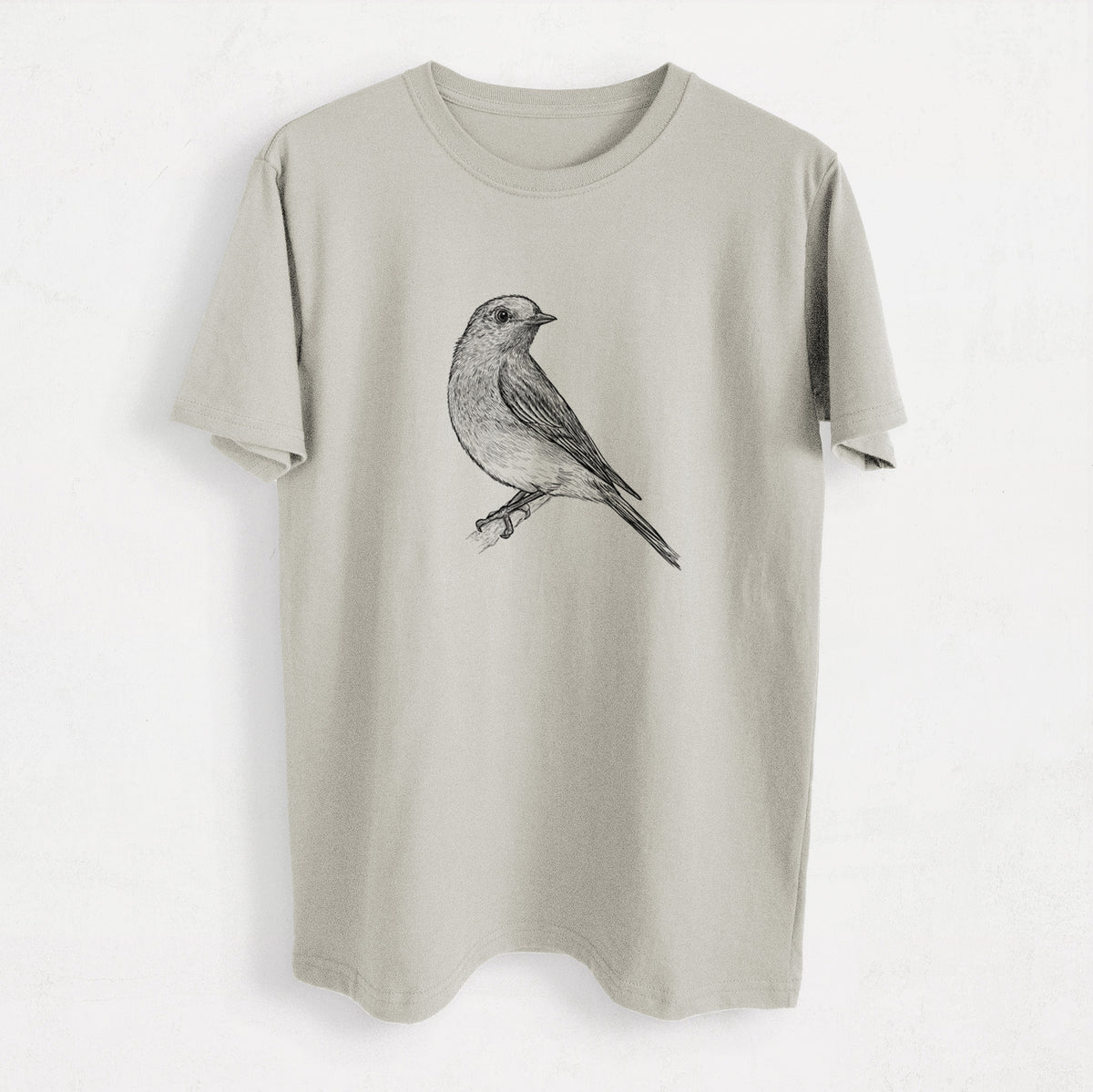 Eastern Bluebird - Sialia sialis - Heavyweight Men&#39;s 100% Organic Cotton Tee