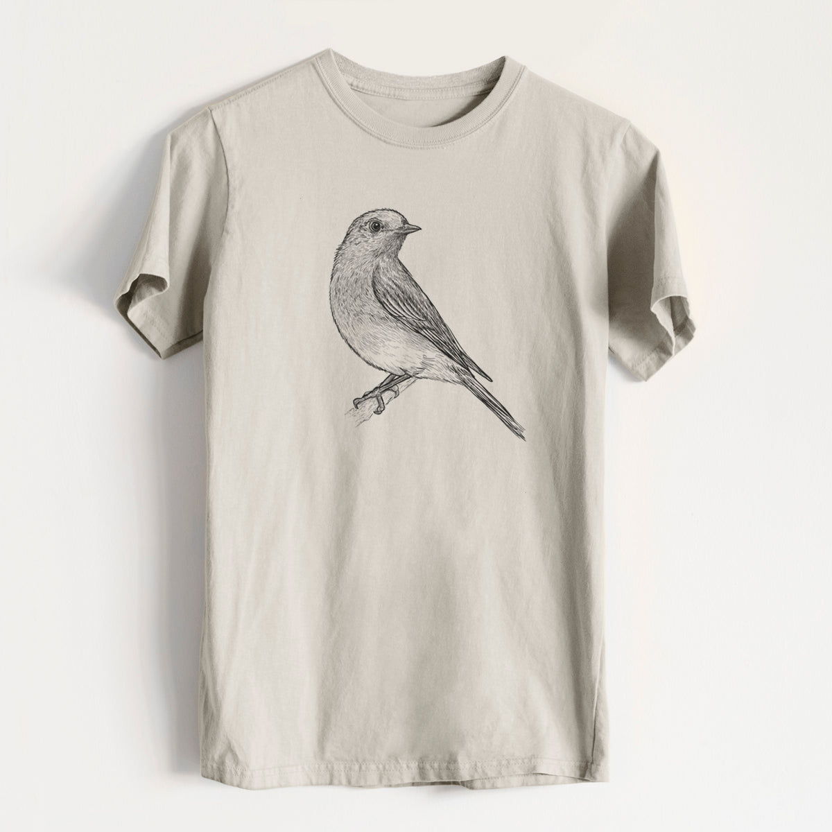 Eastern Bluebird - Sialia sialis - Heavyweight Men&#39;s 100% Organic Cotton Tee