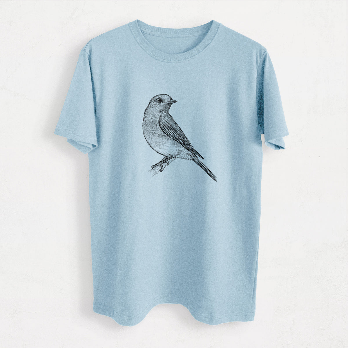 Eastern Bluebird - Sialia sialis - Heavyweight Men&#39;s 100% Organic Cotton Tee