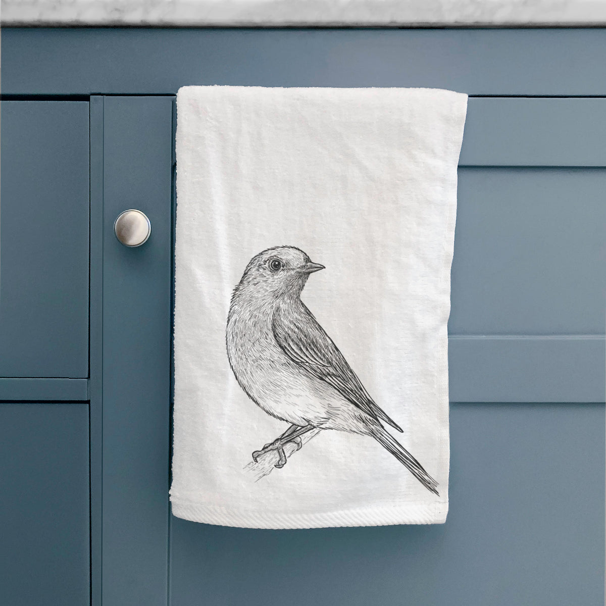 Eastern Bluebird - Sialia sialis Premium Decorative Hand Towel