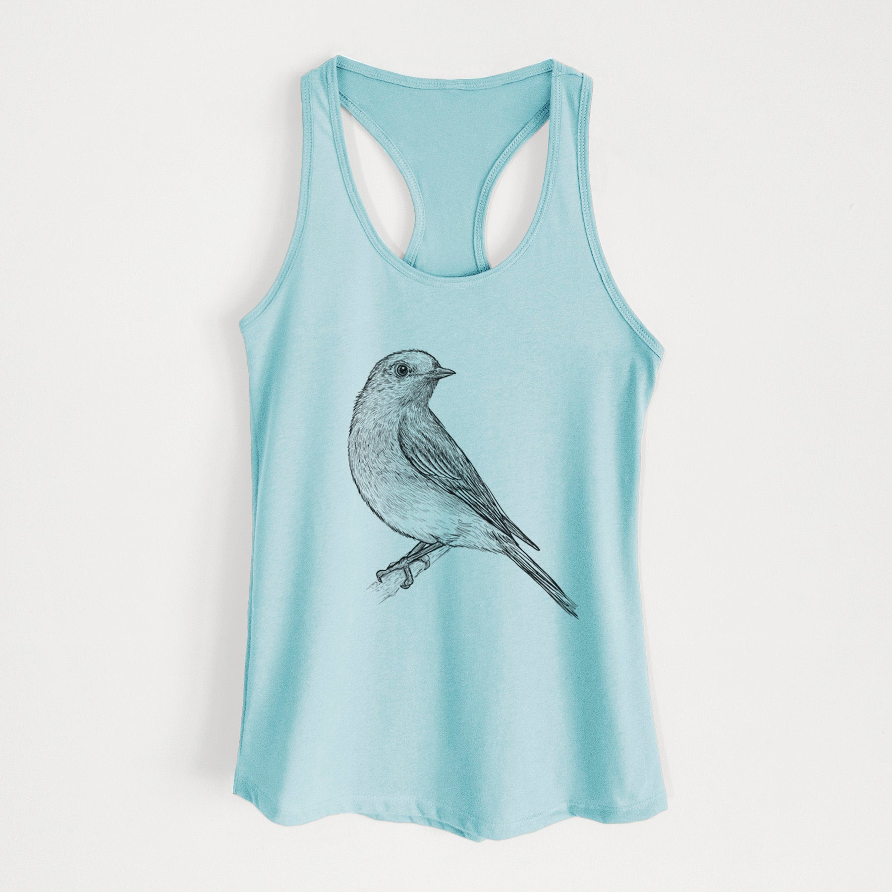 Eastern Bluebird - Sialia sialis - Women's Racerback Tanktop