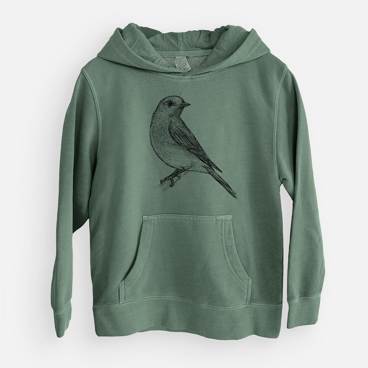 Eastern Bluebird - Sialia sialis - Youth Pigment Dyed Hoodie