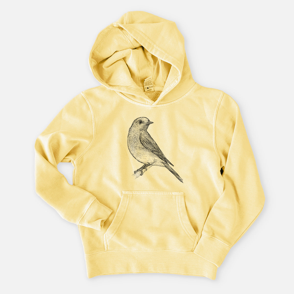 Eastern Bluebird - Sialia sialis - Youth Pigment Dyed Hoodie