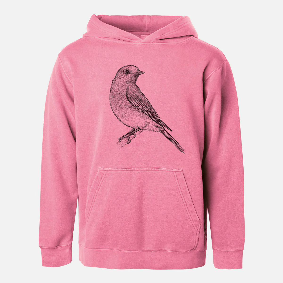 Eastern Bluebird - Sialia sialis - Youth Pigment Dyed Hoodie