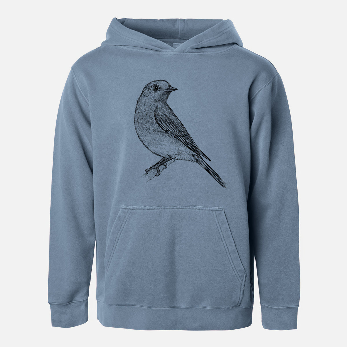 Eastern Bluebird - Sialia sialis - Youth Pigment Dyed Hoodie