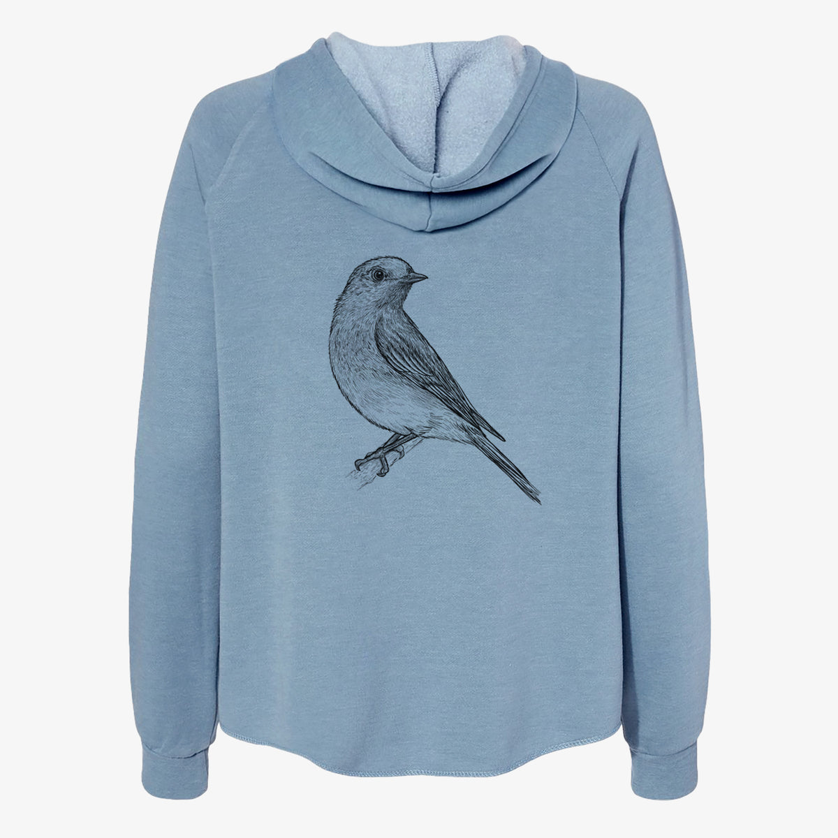 Eastern Bluebird - Sialia sialis - Women&#39;s Cali Wave Zip-Up Sweatshirt