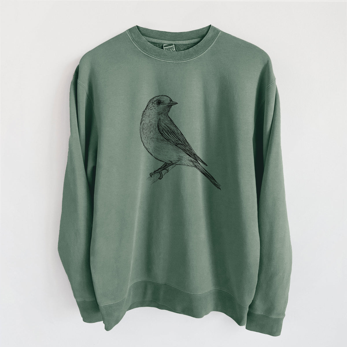 Eastern Bluebird - Sialia sialis - Unisex Pigment Dyed Crew Sweatshirt