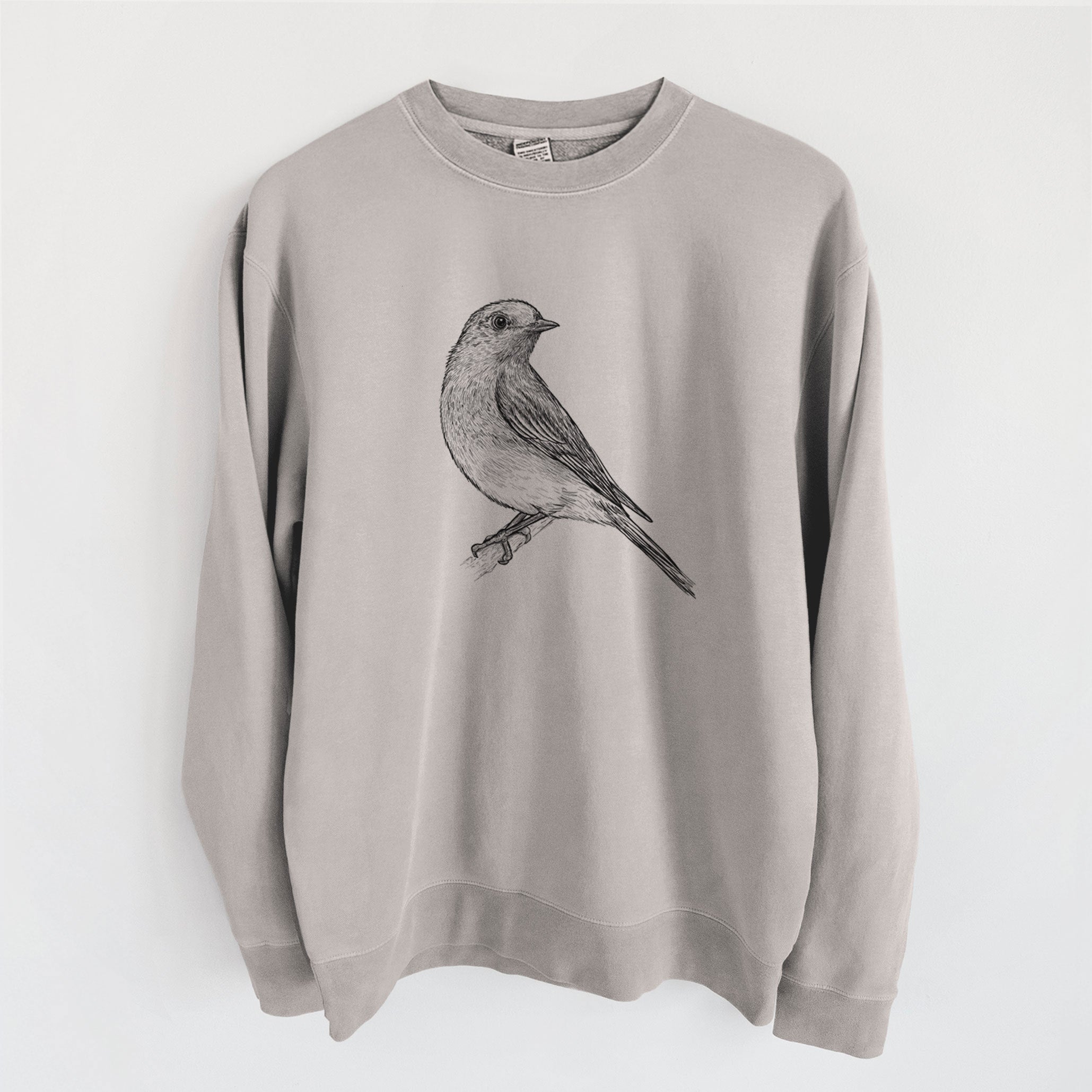 Eastern Bluebird - Sialia sialis - Unisex Pigment Dyed Crew Sweatshirt