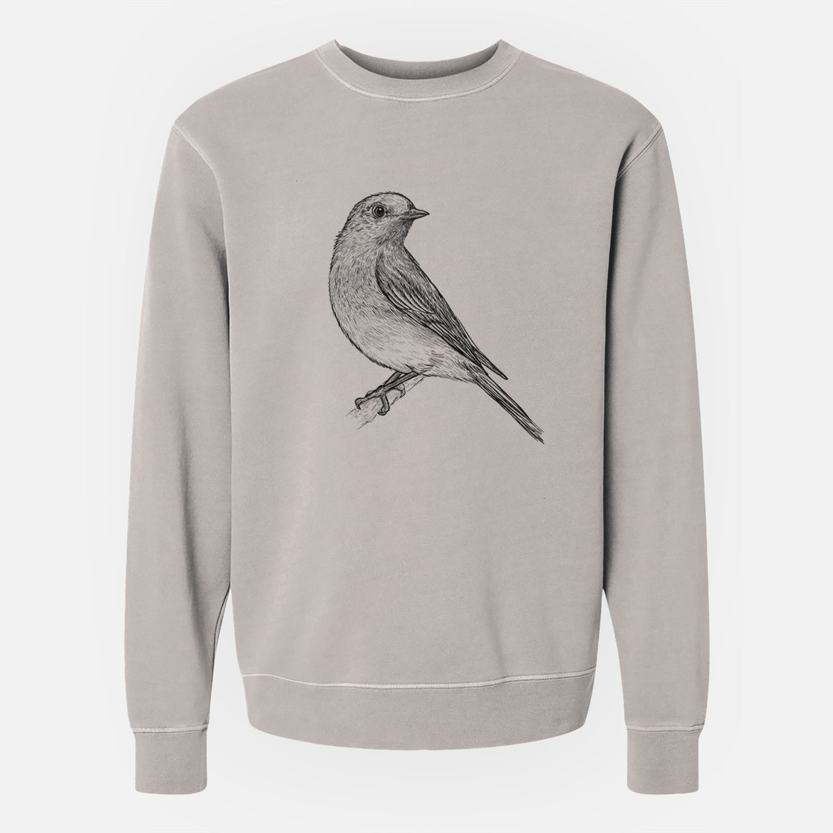 Eastern Bluebird - Sialia sialis - Unisex Pigment Dyed Crew Sweatshirt