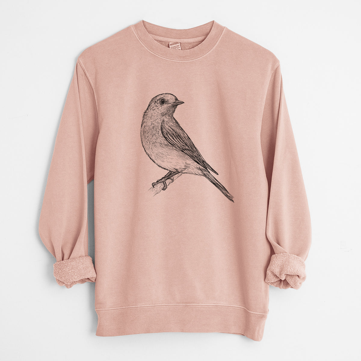 Eastern Bluebird - Sialia sialis - Unisex Pigment Dyed Crew Sweatshirt