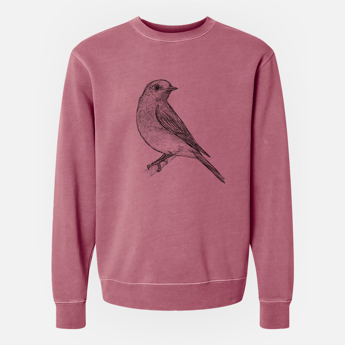 Eastern Bluebird - Sialia sialis - Unisex Pigment Dyed Crew Sweatshirt