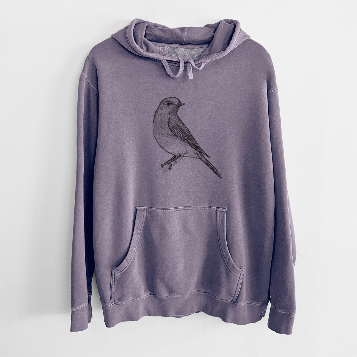 Eastern Bluebird - Sialia sialis - Unisex Pigment Dyed Hoodie