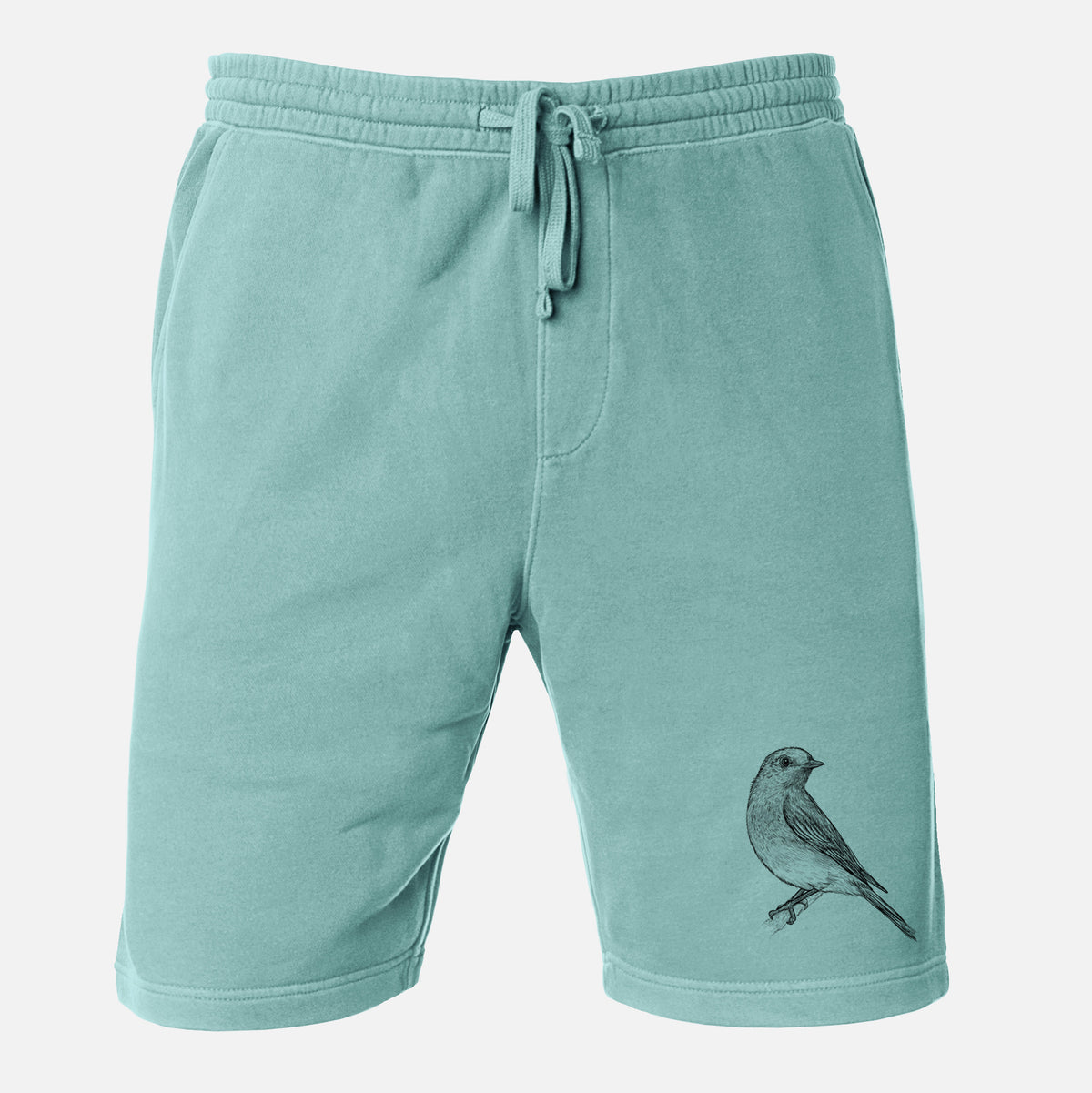 Eastern Bluebird - Sialia sialis - Unisex Pigment Dyed Shorts