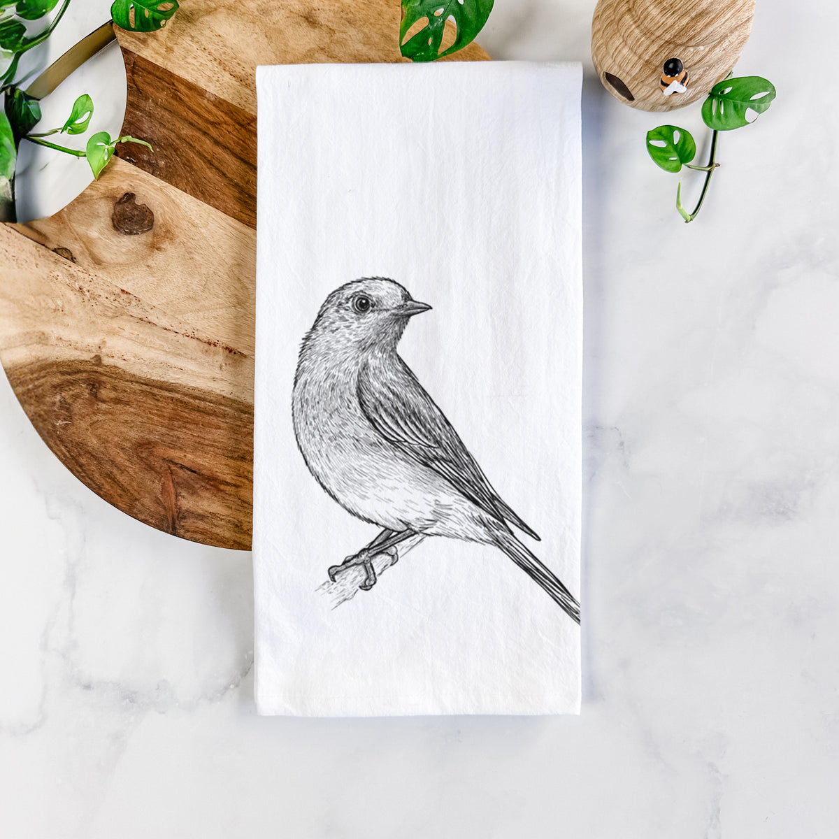 Eastern Bluebird - Sialia sialis Tea Towel