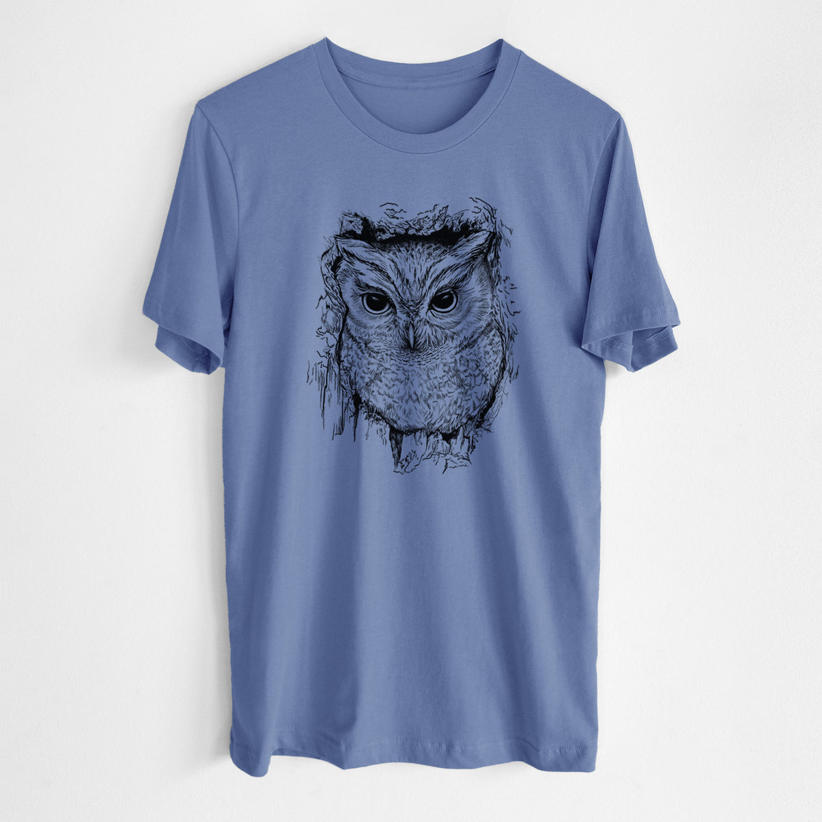 Eastern Screech Owl - Megascops asio - Lightweight 100% Cotton Unisex Crewneck