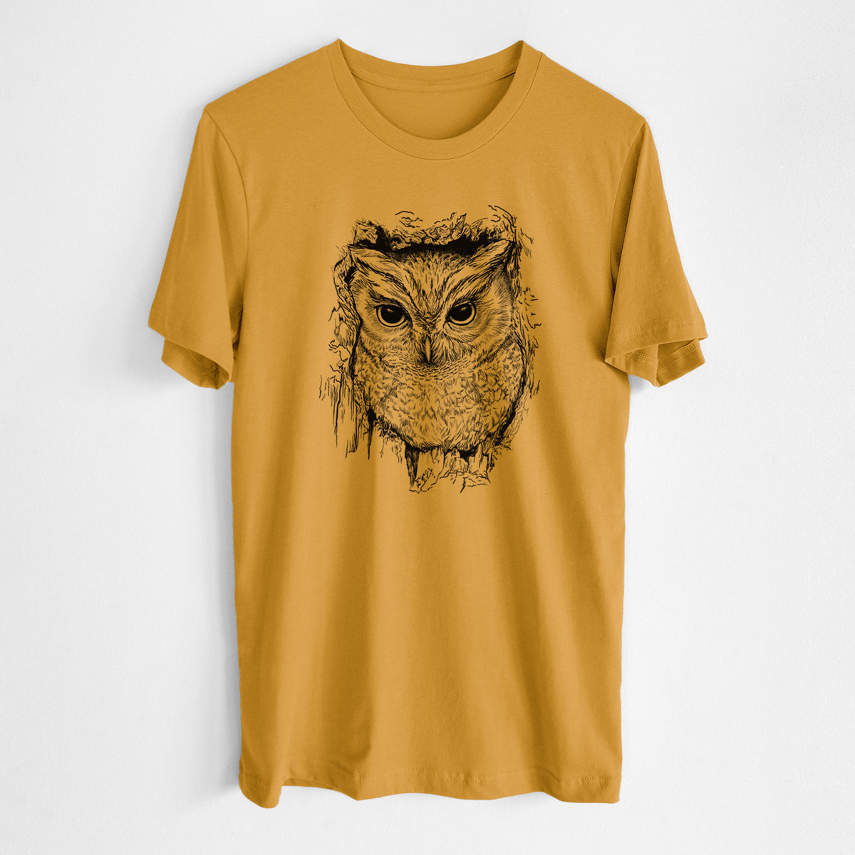 Eastern Screech Owl - Megascops asio - Lightweight 100% Cotton Unisex Crewneck