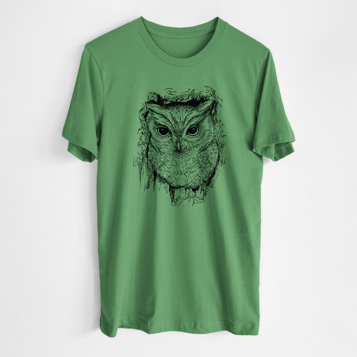 Eastern Screech Owl - Megascops asio - Lightweight 100% Cotton Unisex Crewneck