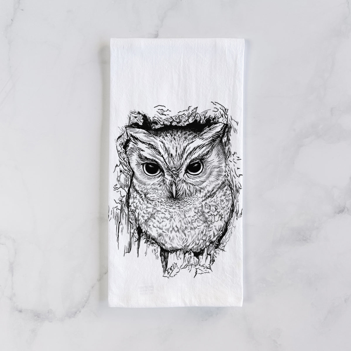 Eastern Screech Owl - Megascops asio Tea Towel