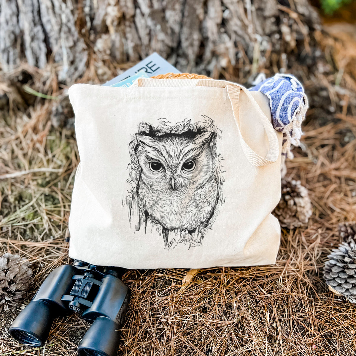 Eastern Screech Owl - Megascops asio - Tote Bag