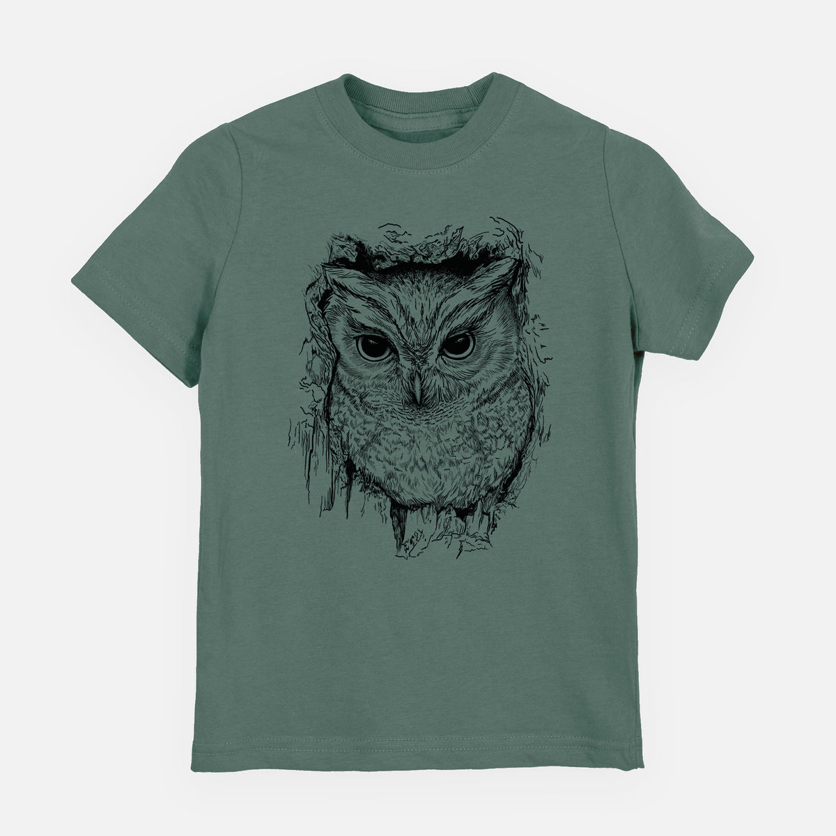 Eastern Screech Owl - Megascops asio - Toddler/Youth Shirt