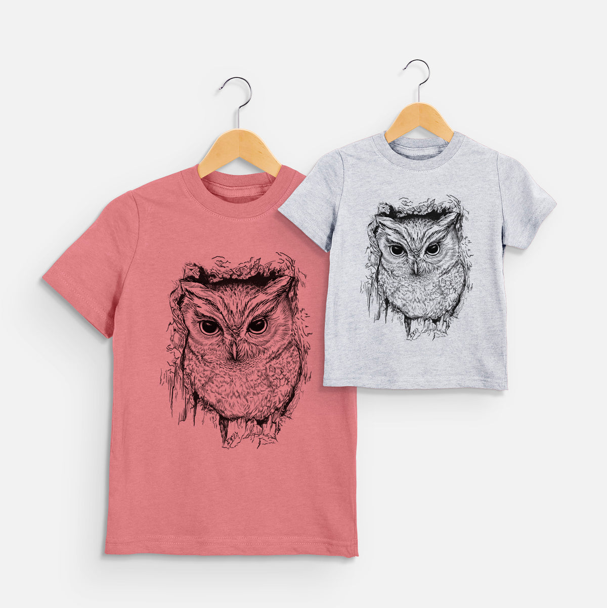 Eastern Screech Owl - Megascops asio - Toddler/Youth Shirt