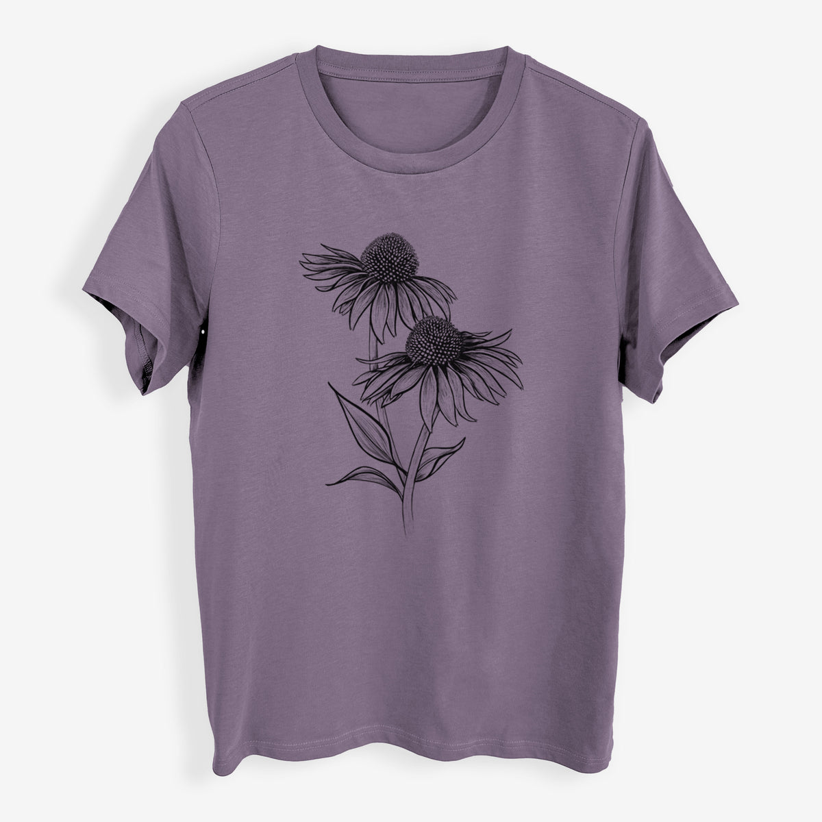Coneflower - Echinacea purpurea - Womens Everyday Maple Tee