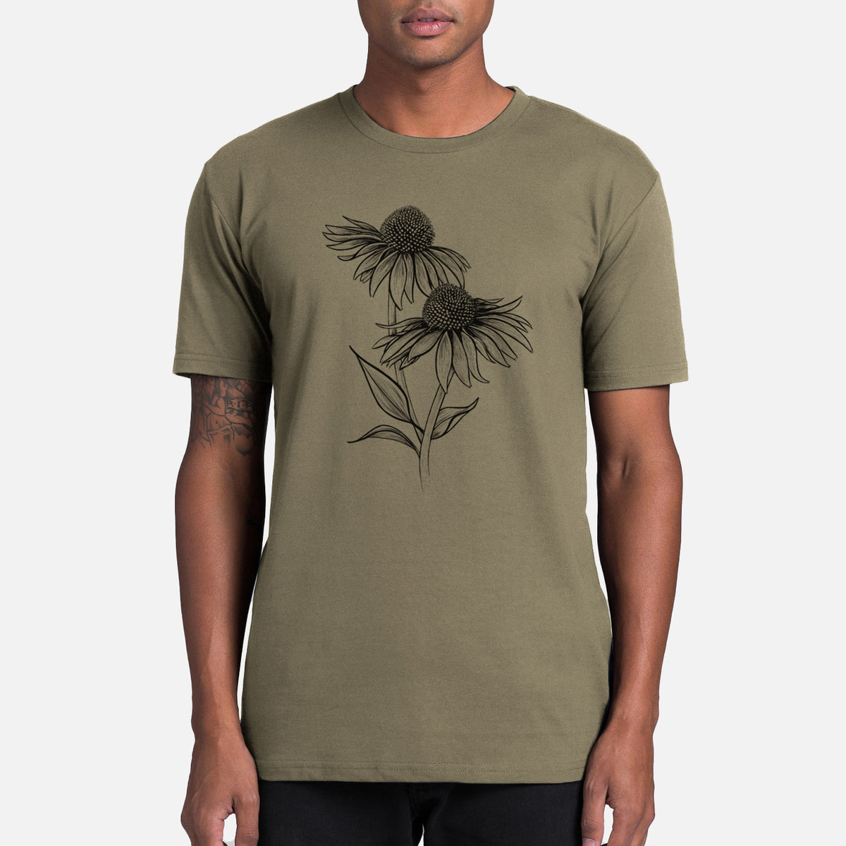 Coneflower - Echinacea purpurea - Mens Everyday Staple Tee