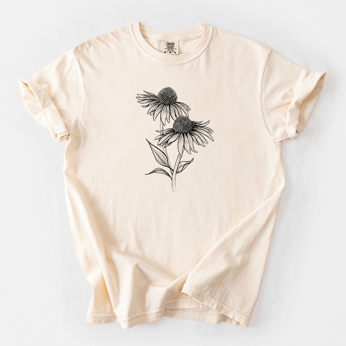 Coneflower - Echinacea purpurea - Unisex Comfort Colors Garment-Dyed Heavyweight T-shirt