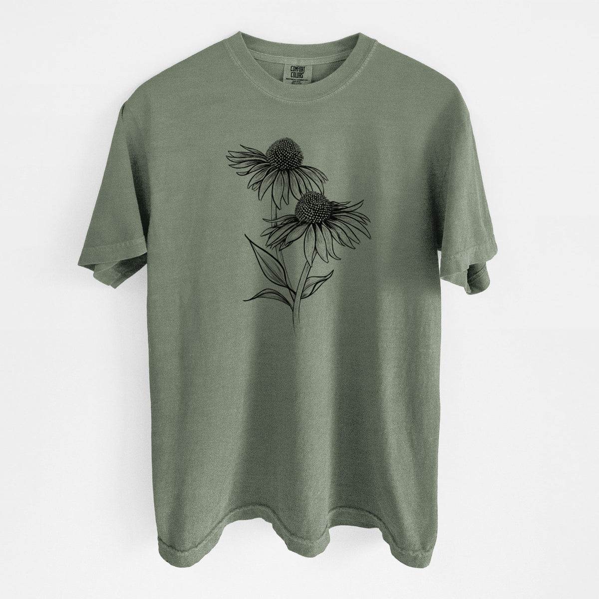 Coneflower - Echinacea purpurea - Unisex Comfort Colors Garment-Dyed Heavyweight T-shirt