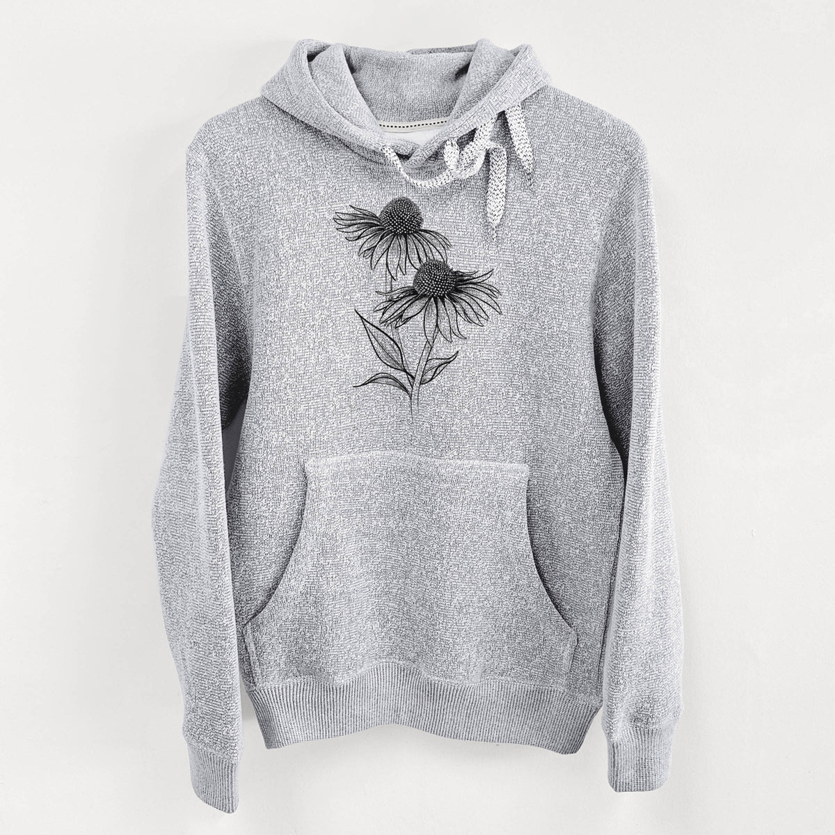 Coneflower - Echinacea purpurea - Knit Hoodie