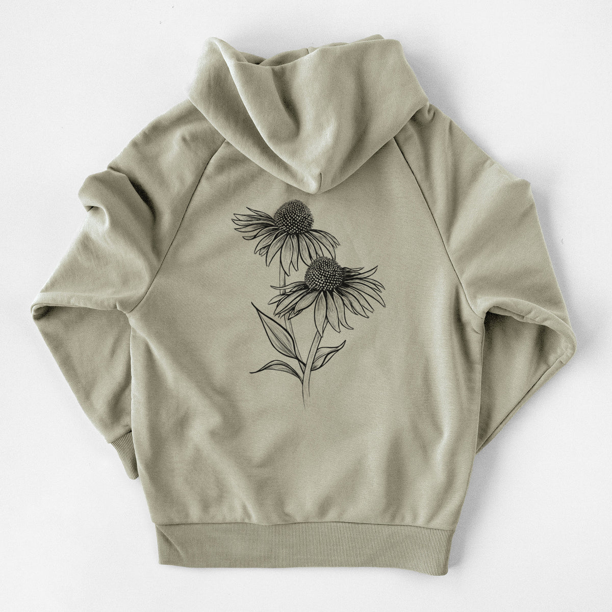 Coneflower - Echinacea purpurea - UltraLuxe Heavyweight French Terry Hoodie