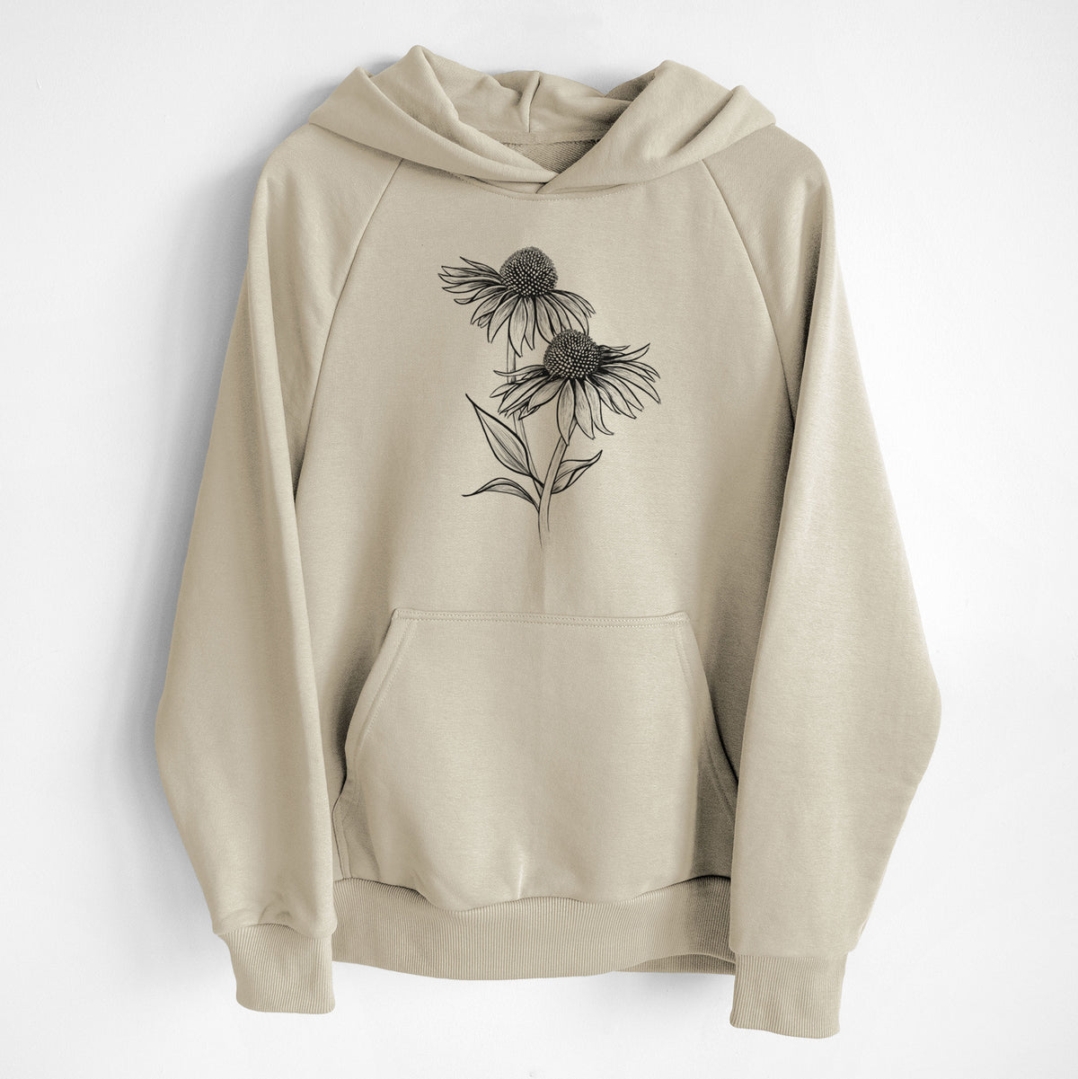 Coneflower - Echinacea purpurea - UltraLuxe Heavyweight French Terry Hoodie