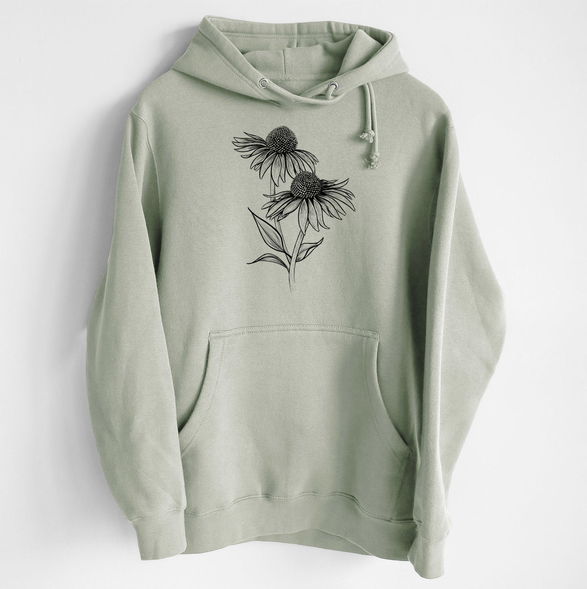 Coneflower - Echinacea purpurea - Heavyweight Fleece Hoodie
